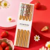 Colorful bamboo chopsticks are portable and practical for home use. They are durable and essential for dining tables Specification image